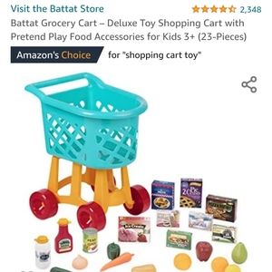 Toy Cart with Groceries